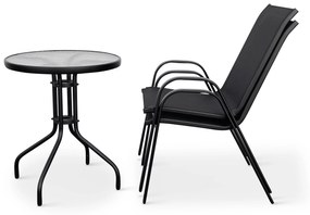 Balkónový set Capri 60 cm + 2x kovová stolička Ramada