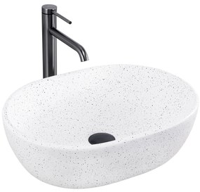 Rea Amelia Warm, umývadlo na dosku 480x345x135 mm, imitácia kameňa, REA-U3001
