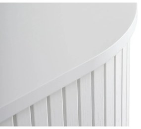 Biela komoda s posuvnými dverami 180x76x45 cm Nola – Unique Furniture