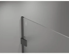 Mexen Lunar sprchová stena ľavá 80 x 200 cm, 8mm číre sklo, brúsený grafit, 830-080-000-66-00-L