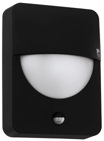EGLO Vonkajšie nástenné osvetlenie s čidlom SALVANESCO, 1xE27, 28W, IP44, čierne