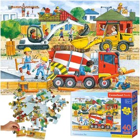 KIK CASTORLAND Puzzle 40el. Stavenisko Maxi