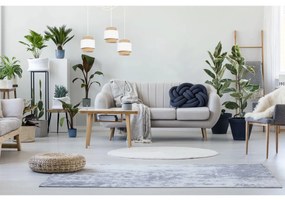 Závesné svietidlo Boho Spider, 3x jutové/biele textilné tienidlo