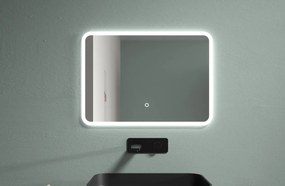 Cerano Grande, LED kúpeľňové zrkadlo 80x60 cm s vykurovacou podložkou proti zahmleniu, CER-CER-DY-2073H