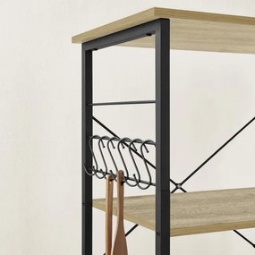 Pojazdný regál KKS060B88 dub artisan