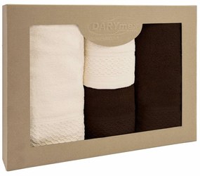 BAVLNENÉ UTERÁKY SOLANO SADA 2 KS 50X90 CM, 2 KS 70X140 CM VIACFAREBNÁ
