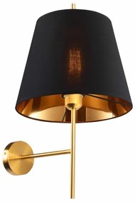 Nástenná lampa ELENA 1xE27/20W/230V čierna