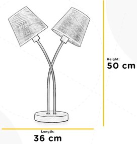 ONLI - Stolná lampa ASIA 2xE14/6W/230V 50 cm