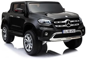 RAMIZ ELEKTRICKÉ AUTÍČKO MERCEDES X-CLASS - LCD - NELAKOVANÉ - ČIERNE - 4x45W - 2x12V/7Ah - 2023