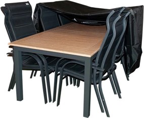 Doppler Ochranný obal na stôl 220x100 cm + 6 kresiel Miami