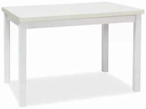 Jedálenský stôl Adam 120 cm biely