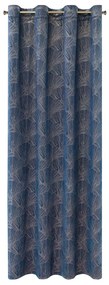 ZATEMŇOVACÍ ZÁVES NA KRÚŽKOCH PIERRE CARDIN GOYA 140X250 CM NÁMORNÍCKA MODRÁ