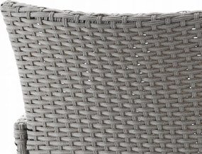 Garden Line ZÁHRADNÝ NÁBYTOK / 8 KRESIEL + VEĽKÝ STÔL / ŠEDÁ *3661