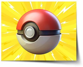 Sablio Plagát Pokemon ball Explózia - 60x40 cm