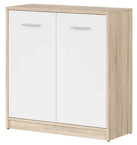 Skrinka BRW Nepo Plus 4 (dub sonoma + biela) . Akcia -30%. Vlastná spoľahlivá doprava až k Vám domov. 1098287
