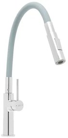 Drezová batéria SAT so silikónovým ramienkom sivá / chróm SATBSD290S2F, 1 ks