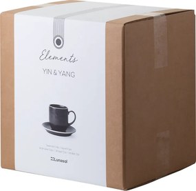 Set šálok 12 ks — Elements Yin &amp; Yang black - W0227