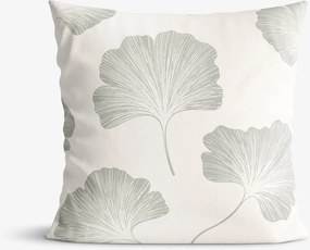 Goldea bavlnená obliečka na vankúš - listy ginkga 30 x 50 cm