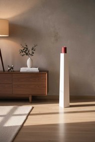 Váza OBELISK, sklolaminát, výška 80 cm, biely