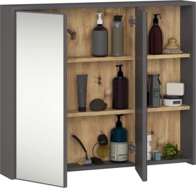 Závesná kúpeľňová skrinka so zrkadlom VAMI 90 cm - výber z 5 prevedení