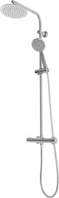 Rea Bliss, termostatická sprchová sada s hornou dažďovou sprchou, chrómová, REA-P8805