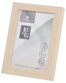 Stojací/na stenu rámček v prírodnej farbe 12,5x17,5 cm Sencillo – Casa Selección