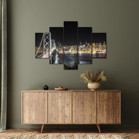 Obraz Brooklynského mostu a New Yorku (150x105 cm)