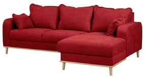 Červená rohová pohovka (pravý roh) Beata - Ropez