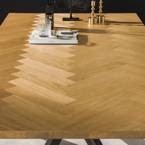 Jedálenský stôl 45-35 200x100cm Dub dyha  - Komfort-nábytok