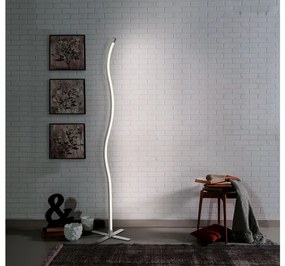 Livarno home Stojacia LED lampa, nikel (vlna)  (100352541)