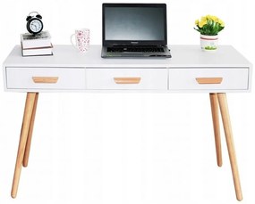 Písací stôl Goodhome - biela