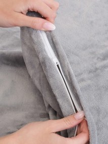 Predĺžené obliečky mikroplyš Exclusive – Laura svetlo sivá