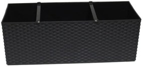 Truhlík samozavalžovací 50cm antracit RATAN