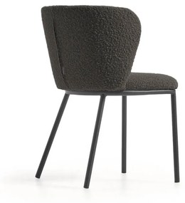 Jedálenská stolička arun bouclé čierna MUZZA