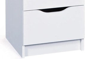 Komoda so 3 zásuvkami Westphalen, biela