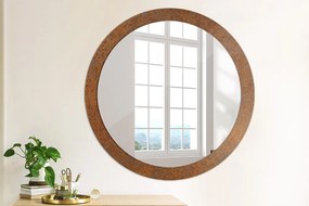 Okrúhle ozdobné zrkadlo Hrdzavý kov fi 90 cm