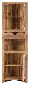 furniture-nabytek.cz - Masívny rohový vysoký šatník Lagos z palisandra, lakovaný, hnedý