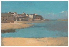 Obraz - Odilon Redon, Village by the Sea in Brittany, reprodukcia (90x60 cm)