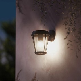 Philips Sunera vonkajšie nástenné svietidločierne, E27, max. 1x25 W