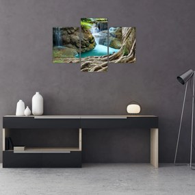 Obraz - Rieka s vodopádmi (90x60 cm)