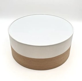 LED Stropné svietidlo SIRJA WOOD LED/20W/230V pr. 35 cm biela/dub