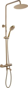 Rea Lungo, sprchová súprava s termostatickou batériou, zlatá matná, REA-P6604