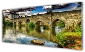 Obraz plexi Most rieka architektúra 125x50 cm