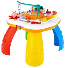 NEW BABY Hovoriaci a hrajúci interaktívný stolček New Baby s jazdiacim vláčikom CZ/SK