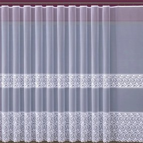 Žakarová záclona 618D362/250 biely. Tovar na mieru