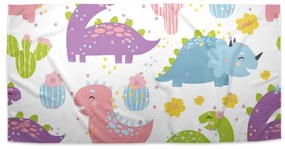 Sablio Uterák Dinosaury a kaktusy - 50x100 cm