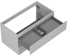 Mexen Orio, kúpeľňová skrinka 90 cm, 2 zásuvky, sivá matná, 91A10-09047-2-BFF62