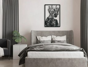 drevko Moderný obraz Žena Rozmer obrazu: 44,5 x 31 cm, Farba dekorácie: Čierna