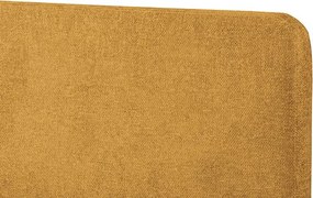 Posteľ Flamingo 180x200 cm, žltá štruktúrovaná tkanina