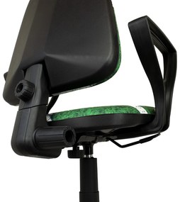 Detská otočná stolička BRANDON - FUTBAL zelená